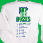 Personalized Top Ten Bosses Sweatshirt